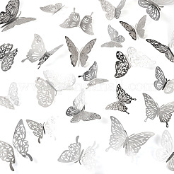96Pcs 8 Styles PET 3D Butterfly Wall Stickers&nbsp;DIY-TA0013-12B