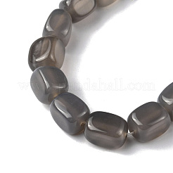 Natural Grey Agate Beads Strands&nbsp;G-F743-02P