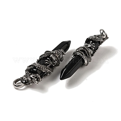Natural Obsidian Pointed Big Pendants&nbsp;G-D069-01G-AS