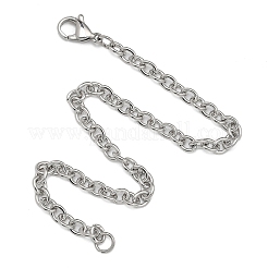 Tarnish Resistant 304 Stainless Steel Cable Chain Bracelets&nbsp;BJEW-M188-06
