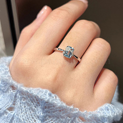 925 Sterling Silver with Cubic Zirconia Finger Rings&nbsp;FS-WGFD4D7-03