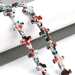Baking Paint Synthetic Turquoise Beads Strands&nbsp;G-H060-01G
