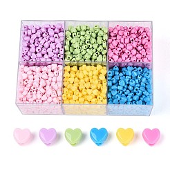 650-700G 6 Colors Opaque Acrylic Beads&nbsp;OACR-T029-82M