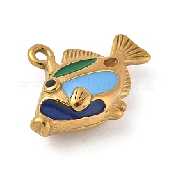 304 Stainless Steel Enamel Pendants&nbsp;STAS-Z153-09G-03