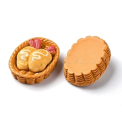 Fried Chip Doughnut Theme Opaque Resin Imitation Food Decoden Cabochons&nbsp;RESI-S392-02E