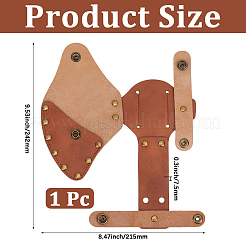 Cowhide Waist-belt Axe Sheath&nbsp;AJEW-WH20128-063
