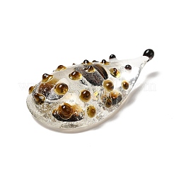 3D Hedgehog Handmade Lampwork Ornaments Figurine&nbsp;DJEW-C013-02