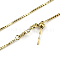 Ion Plating(IP) 304 Stainless Steel Bx Chains Necklaces&nbsp;NJEW-H042-11G