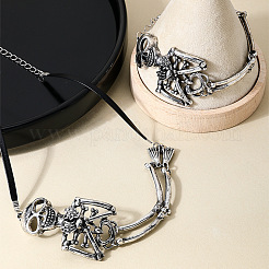 Alloy Skeleton Bracelets & Necklaces Sets&nbsp;FS-WG61533-01