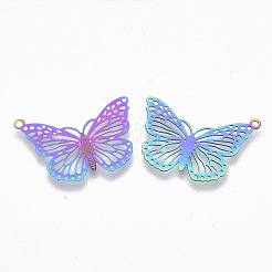Ion Plating(IP) 304 Stainless Steel Filigree Pendants&nbsp;X-STAS-R102-06