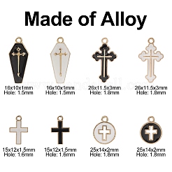 40Pcs 8 Styles Alloy Enamel Pendants&nbsp;ENAM-CJ0005-20