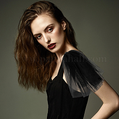 Polyester Mesh Shoulder Sleeves for Bride&nbsp;AJEW-WH0596-885C