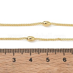 Brass Oval Twisted Chain Necklaces for Women&nbsp;KK-CBA2293-14G