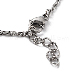 Non-Tarnish 304 Stainless Steel Rope Chains Bracelets&nbsp;BJEW-K240-07P
