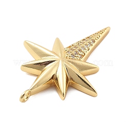 Brass Micro Pave Cubic Zirconia Pendants&nbsp;KK-L209-083G