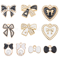 20Pcs 10 Styles Alloy Enamel Pendants&nbsp;ENAM-SC0006-09