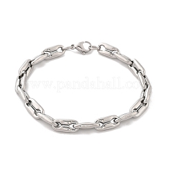 304 Stainless Steel Coffee Bean Chain Bracelets for Women Men&nbsp;BJEW-F488-27P