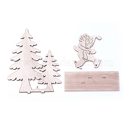 Undyed Platane Wood Home Display Decorations&nbsp;DJEW-F006-01