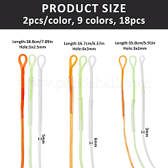 18Pcs 9 Styles Nylon Fishing Wire Leaders&nbsp;FIND-FH0018-24