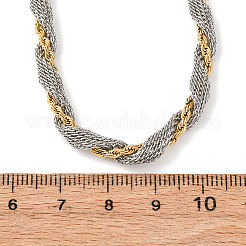 4MM 304 Stainless Steel Rope Chain Necklaces&nbsp;NJEW-Z095-01GP-02