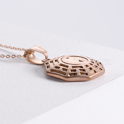 Vintage Punk Yin-yang Stainless Steel Pendant Necklaces for Men Women&nbsp;EB9499