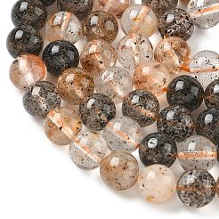 Natural Herkimer Diamond Beads Strands&nbsp;G-Z115-C01-8mm
