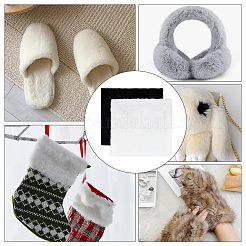 2 Sheets 2 Colors Imitation Rabbit Fur Fabric&nbsp;AJEW-BC0007-31
