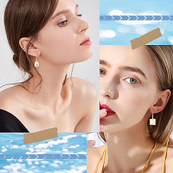 20Pcs Rack Plating Brass Earring Hooks&nbsp;KK-SC0004-61-RS