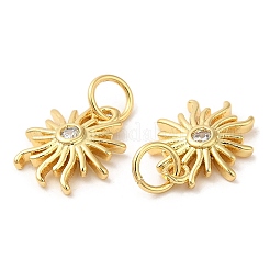 Brass with Cubic Zirconia Pendants&nbsp;KK-K332-18G