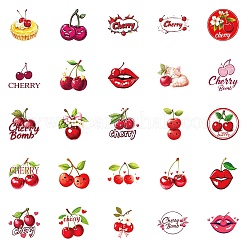 50Pcs Cartoon Cherry Paper Stickers&nbsp;STIC-C012-15