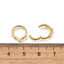 304 Stainless Steel V Shaped Hoop Nose Rings&nbsp;AJEW-D306-07G