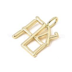 Brass Pendants&nbsp;KK-CBACA9B-04G