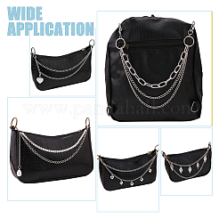 5Pcs 5 Style Iron & Alloy Decorative Bag Chains&nbsp;DIY-WR0002-34