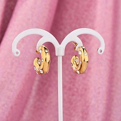 Cubic Zirconia C-shape Stud Earrings&nbsp;JE944A
