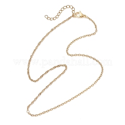 2MM 304 Stainless Steel Cable Chain Singapore Chain Necklaces for Women&nbsp;NJEW-JN05558