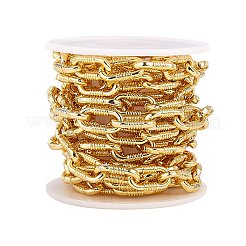Brass Paperclip Chains&nbsp;LCHA-SZ0001-01G-RS