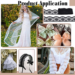 50Yards Polyester Lace Ribbons&nbsp;SRIB-PH0001-53B