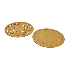 Floral Silicone Heat Insulation Coasters&nbsp;AJEW-K055-01B