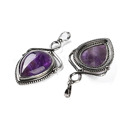 Natural Amethyst Pendants&nbsp;G-F777-01AS-08