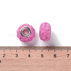AB Color Resin Rose Flower European Beads&nbsp;RESI-M001-05K
