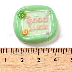 Opaque Resin Cabochons&nbsp;LS-RESI-F049-01C
