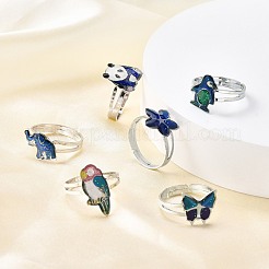 Adjustable Iron Changing Mood Rings&nbsp;RJEW-Q151-02-B