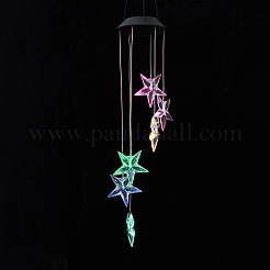 LED Solar Powered Star Wind Chime&nbsp;HJEW-I009-14