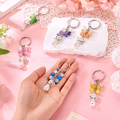 6Pcs Cat Eye Keychain&nbsp;KEYC-TAC00043