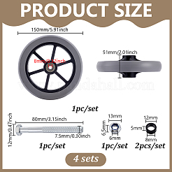 HEPE Front Wheel With Iron Bearing&nbsp;DIY-WH0816-059A