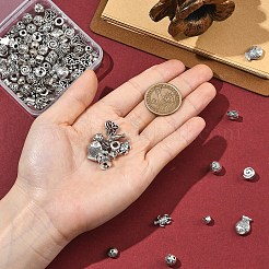150Pcs 15 Styles Tibetan Style Alloy Beads&nbsp;FIND-YW0012-81