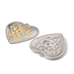 304 Stainless Steel Pendants&nbsp;STAS-T068-58GP