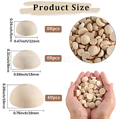 200Pcs Unfinished Natural Wood Cabochons&nbsp;WOOD-SP0001-56