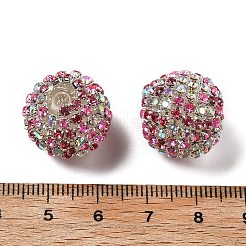 Sparkle Glass Rhinestone Round Beads&nbsp;OACR-S048-01D