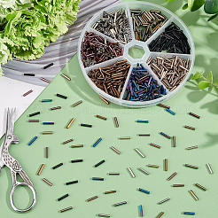 1260Pcs 7 Style Glass Round Bugle Beads&nbsp;SEED-PH0001-56